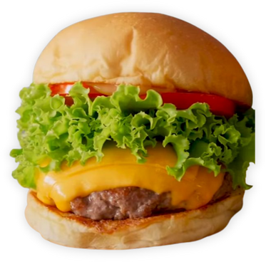 Burger with Lettuce Cutout